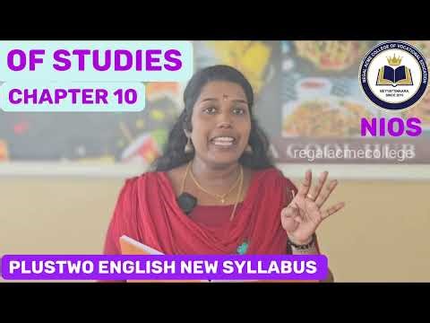 NIOS PLUSTWO ENGLISH New Syllabus || Chapter 10 #nios #niosenglish #niosplustwo