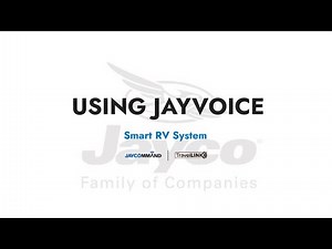Using 'JayVoice' - JAYCOMMAND and TravelLINK Smart RV Systems, Pro Tablet
