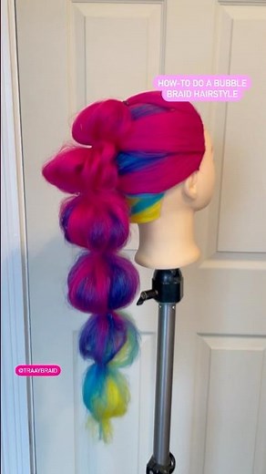 How-to do a bubble braid hairstyle. Easy hair tutorial.