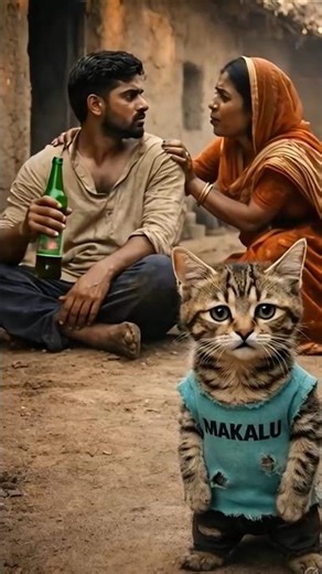 The cat explained that alcohol is not only harmful for health but also for the family🥺🐱#cat