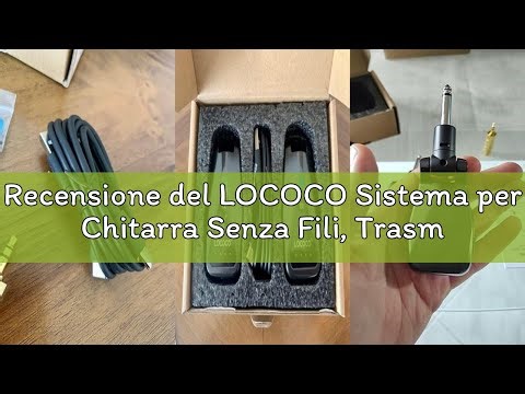 Recensione del LOCOCO Sistema per Chitarra Senza Fili, Trasmettitore e Ricevitore per Chitarra Wirel