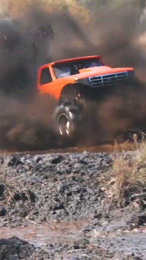 🔥 Red Mud Truck Goes Up in Flames – Shocking Scene! | #shorts