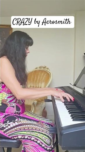 CRAZY by Aerosmith Piano Cover 🎹 😍 #crazy #rock #piano #music #best #popular #love #song