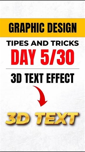 3D Text Effect Kaise Banaye | #graphicdesign #adobephotoshop
