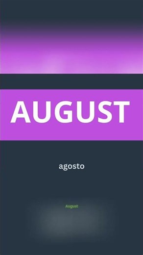 Los meses del año en inglés