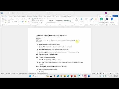 Key Frameworks for Systematic Literature Review—S6