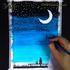 110K views · 841 reactions | Romantic Couple Scenery Oil Pastel Painting | DIY & Crafts | Facebook