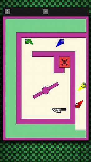 Among Us Square Race Battle#race#marblesrace#games#18