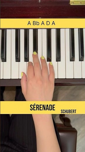 Serenade Schubert with easy tutorial for the piano #serenade #schubert #pianotutorial