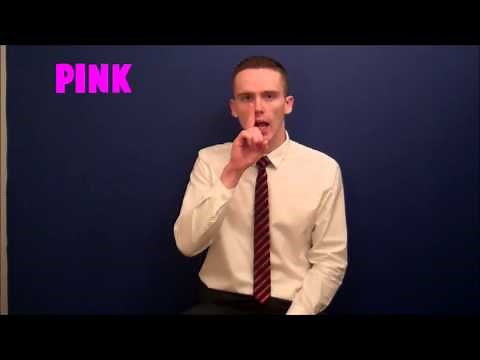 How to sign colours in British Sign Language (BSL)