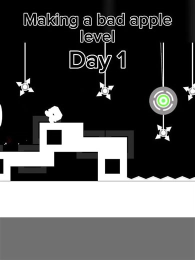 Making a Bad Apple Level: DAY 1 #gdupdate #geometrydash #gaming #gd