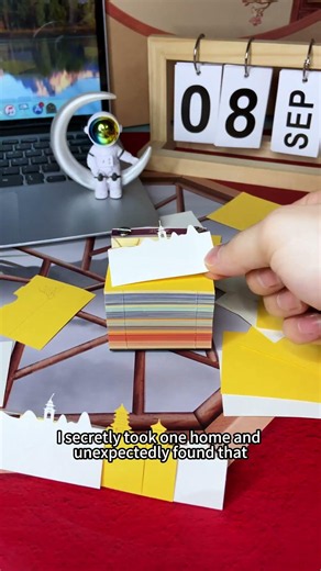 From blank paper to a finished 3D model paper cube#3dmemopad #papermodel