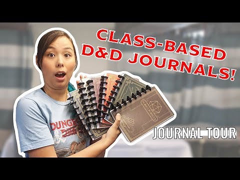 D&D JOURNAL TOUR! | Class-based Dungeons and Dragons Notebooks