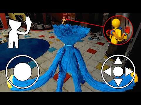 Huggy Wuggy Pursues Player in Chapter 1 - Poppy Playtime