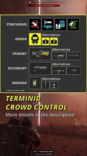 Crowd Control Loadout for Terminids in #helldivers2 | Dominate Swarms with this loadout!