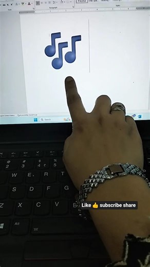 Musical Notes 🎶 #mstechtricks #shorts #tipsandtricks #msword #logo #youtubeshorts #trending