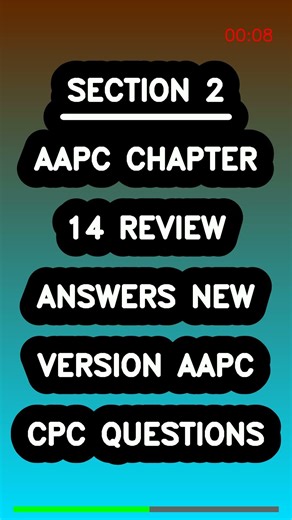 AAPC Chapter 14 Review Answers New Version AAPC CPC Questions Latest