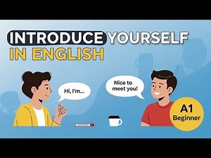 How To Introduce Yourself In English | Confident First Lines | Beginner Speaking A1