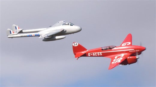 How the Comet and Vampire Brought Jet Age Glory Back to Shuttleworth