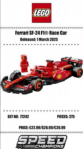 LEGO Speed Champions Ferrari SF-24 – F1 Icon in LEGO! 🏎️ #LEGO #ferrari #car