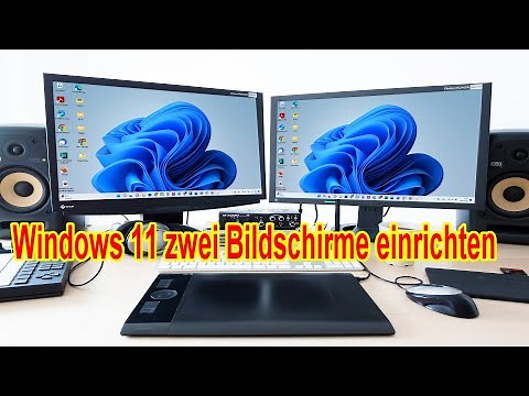 Windows 11 zwei Bildschirme einrichten - Desktop teilen, erweitern, spiegeln, duplizieren Anleitung