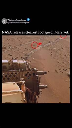 𝐖𝐢𝐬𝐝𝐨𝐦 𝐨𝐟 𝐤𝐧𝐨𝐰𝐥𝐞𝐝𝐠𝐞 on Instagram: "“This is 110 million years away from us”. NASA has recently released some of the clearest footage of Mars, thanks to the impressive capabilities of its rovers, orbiters, and landers. For example, the “Perseverance rover”, which landed on Mars in February 2021, has been sending back high-resolution images and videos from the surface. These include stunning panoramas, 360-degree views, and even video clips of the rover moving and collecting sampl