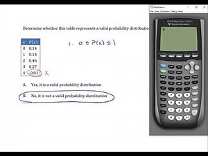 Discrete Probability Distributions: Identify Valid Probability Distributions 3