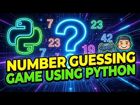 Build Number Guessing Game using Python || Python Project
