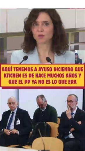 🔴Aquí TENEMOS a AYUSO diciendo que KITCHEN es de hace MUCHOS AÑOS y que el PP ya no es lo que era