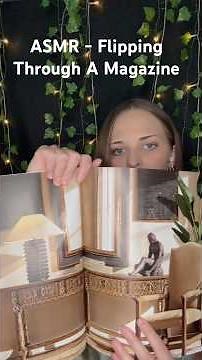 ASMR Magazine Flipping 📖✨ Satisfying Page Sounds #shorts