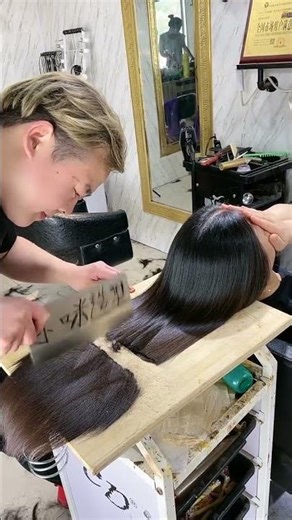 Odd Shave: Barber’s Pro Skills! #hairstyle #style #wig