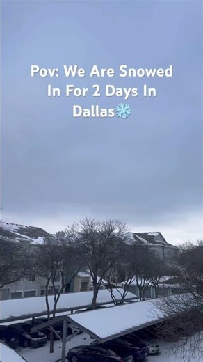 WE GOT SNOWED IN ❄️ #tyandteetv #funny #snow #dallas