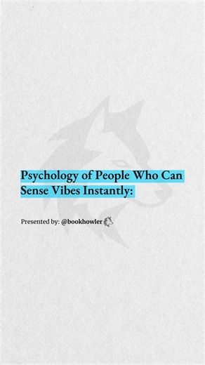 The Book Howler | Empowering Minds. Elevating Brands. on Instagram: "✨ Comment “VIBES” if you relate to at least 3 of these! Psychology of People Who Can Sense Vibes Instantly: 1. You feel the shift in someone’s tone even when their words sound normal. Energy never lies — you can sense when something is off. 2. You notice micro-expressions others overlook… the forced smile, stiff shoulders, the avoided eye contact. You read what people try to hide. 3. Loud, fake, or chaotic environments drain yo