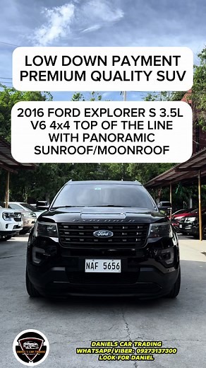 2016 Ford Explorer S 3.5L V6 4x4 - Top of the Line SUV with Panoramic Sunroof
