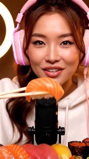 ASMR Sushi Mukbang 🍣 Extreme Eating Sounds | No Talking Raw Fish Feast