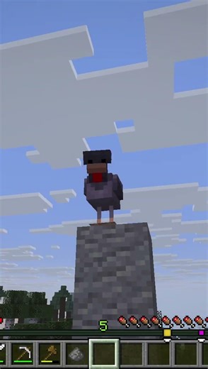 Überlebe ich den Sturz als Huhn ? Minecraft Morph Mod #minecraft