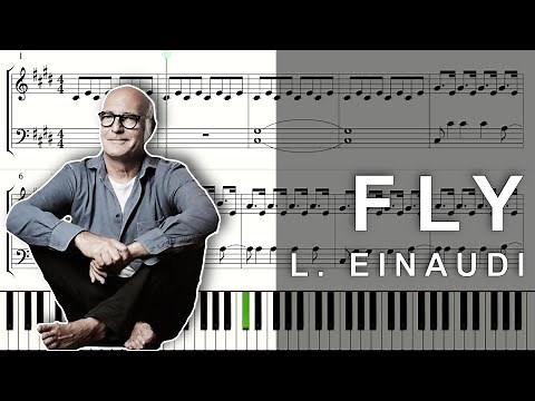 Piano tutorial with score: Fly - L. EINAUDI