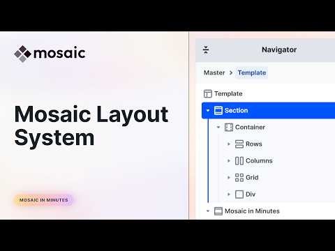 Mosaic Layout System | How to Structure Your Pages Properly