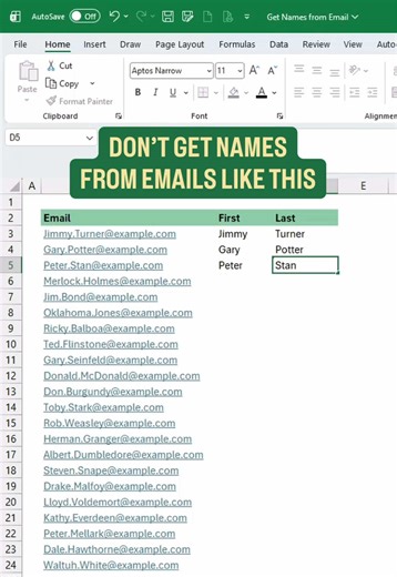 POV: Flash Fill saves the day ⚡️ #excel #exceltips #corporate #workhacks #finance