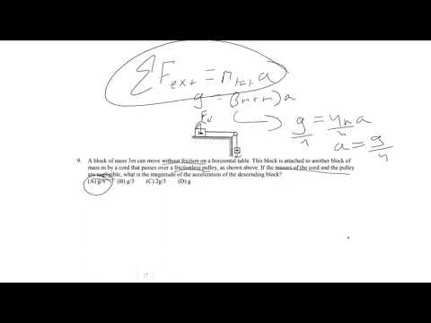 AP Physics 1 Unit 2: Dynamic Practice Problem Walkthrough #8