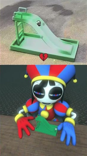 Pomni vs Optical illusion #sfm #theamazingdigitalcircus