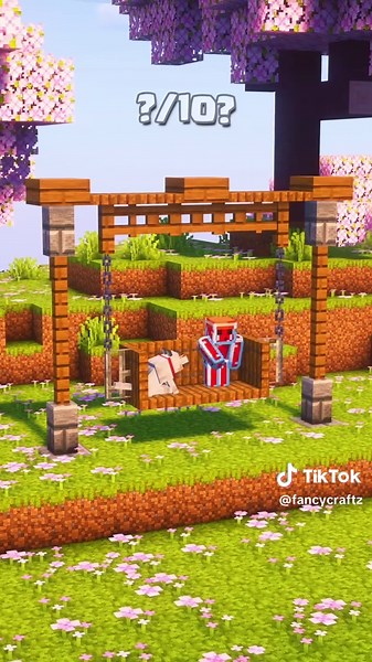 Minecraft Swinging Bench😱 #Minecraft #fyp #MinecraftVideo #minecraftbuilding #minecrafttutorial