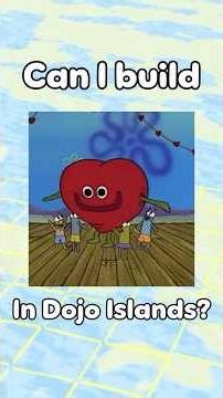 Can I build a GIANT heart man from SpongeBob in Dojo Islands??? ❤️ #gaming #valentinesday #spongebob