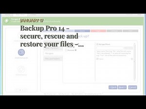 Backup Pro 14 - secure, rescue and restore your files - backup software - complete back-ups for...