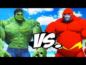 THE INCREDIBLE HULK VS FLASH GORILLA - EPIC BATTLE