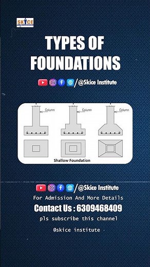 🏗️💥 Types Of " FOUNDATIONS " ? Shallow and Deep Foundations || Civil engineering #engineering