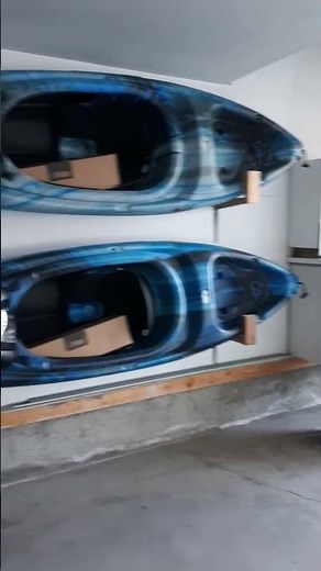 Kayak storage in garage DIY under $20