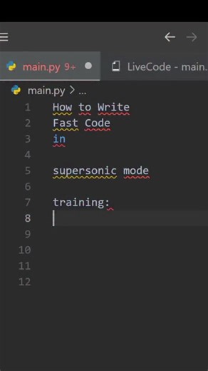 Python Geist on Instagram: "Supersonic code training 🚀💻 Level up your skills at lightning speed! ⚡🔥✨ #codinglife #programming #pythoncoding #developer #techreels"