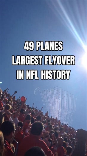 Largest flyover in NFL history - one of my favorite moments at Arrowhead ✈️ #chiefs #chiefskingdom #arrowhead #kansascity #kc #mahomes #kelce | Farzin Vousoughian