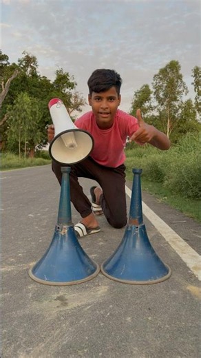 2Ta mini megaphone vs 1Ta big mega phone sound speaker unboxing